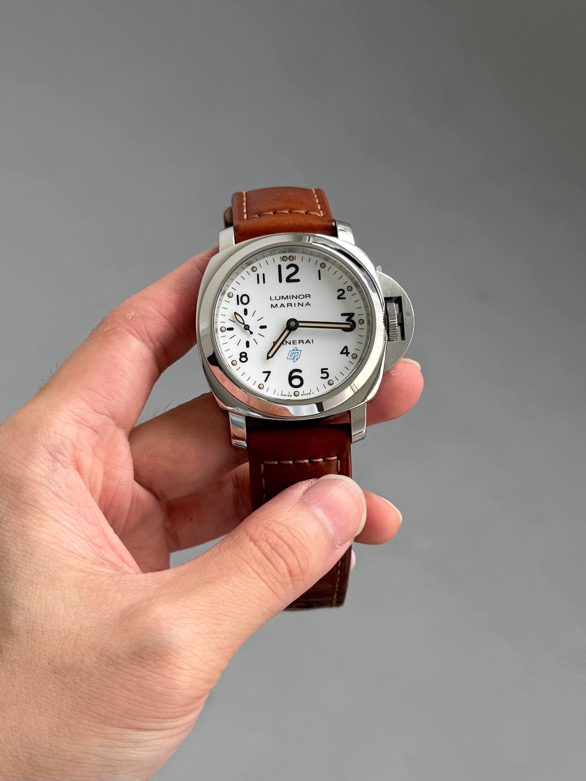 Panerai Luminor Marina Logo White Dial