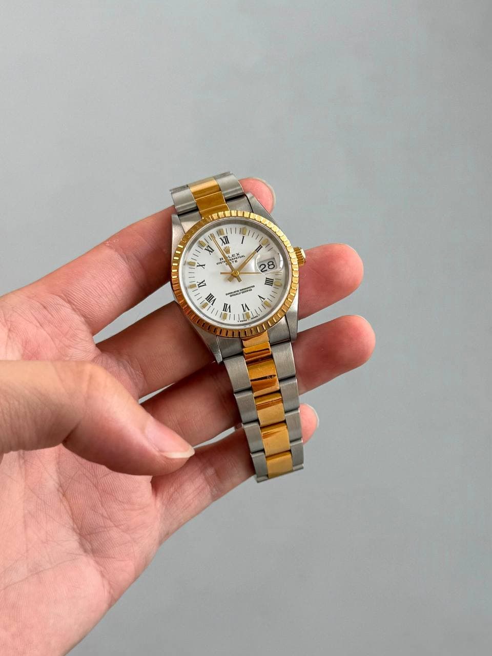 Rolex Oyster Perpetual Date White Dial